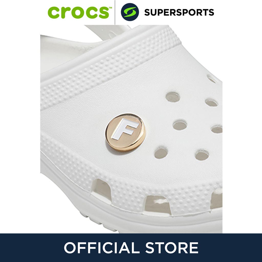 CROCS Jibbitz Gold Letter F ตัวติดรองเท้า