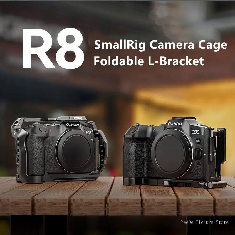 SmallRig Camera Cage พับ L-Bracket Vlogging ชุดขาตั้งกล้องสำหรับ Canon EOS R50 Canon EOS R8 4211 4212 4213 4214