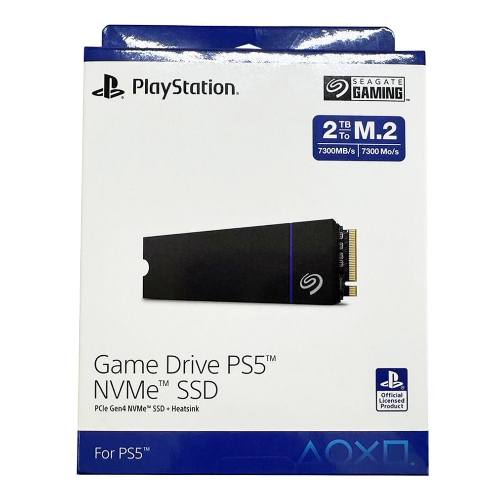 Seagate Game Drive PS5 NVMe M.2 SSD 2TB with Heatsink (7300MB/s), ZP2000GP3A1001