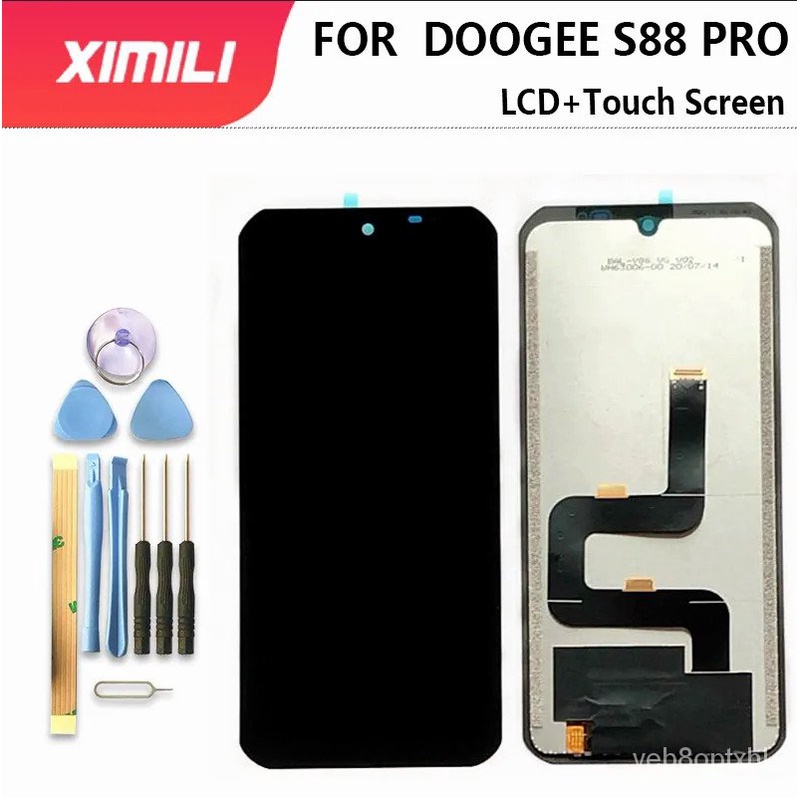 ใหม่ Original Doogee S88 Pro จอแสดงผล LCD และ Touch Screen Digitizer Assembly สำหรับ Doogee S88 Plus หน้าจอโทรศัพท์เปลี่