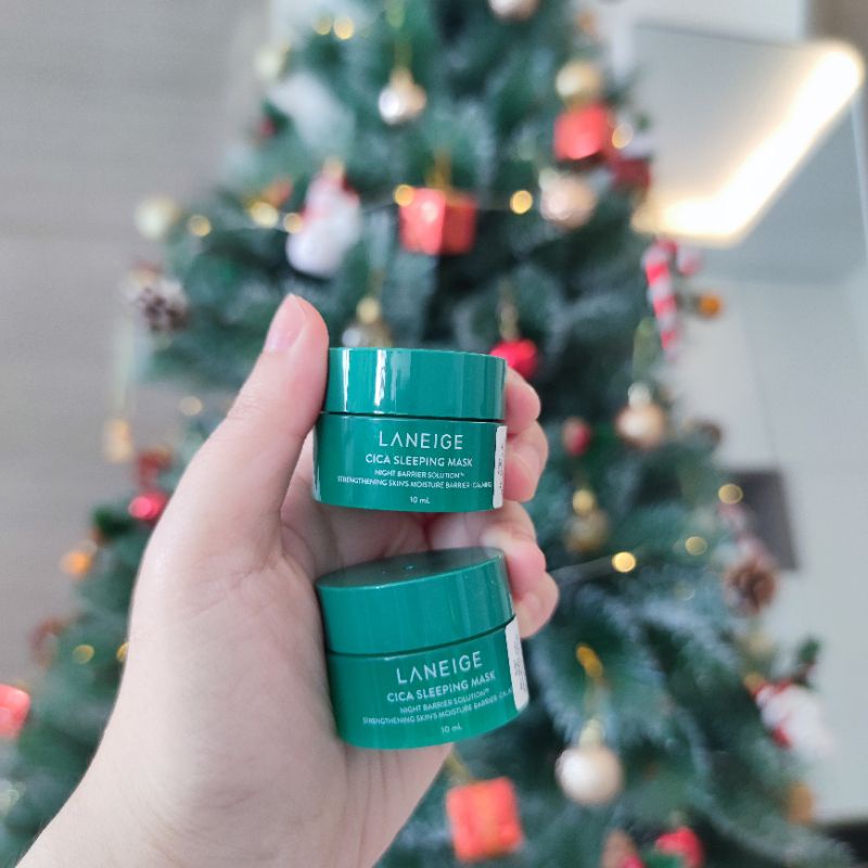 มีสินค้าแท้ Laneige cica sleeping mask ขนาดพกพา​ 10ml ลาเนจ​ ซิคา​ สลีปปิ้ง​มาส์ก