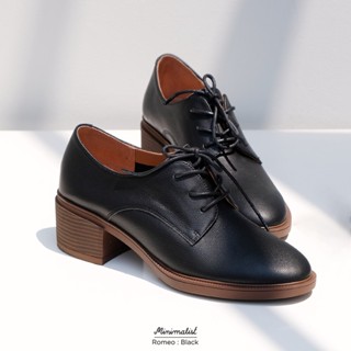 𝐌𝐈𝐍𝐈𝐌𝐀𝐋𝐈𝐒𝐓 รองเท้า sneaker แบบมีส้นรุ่น Romeo (black) สูงแต่…