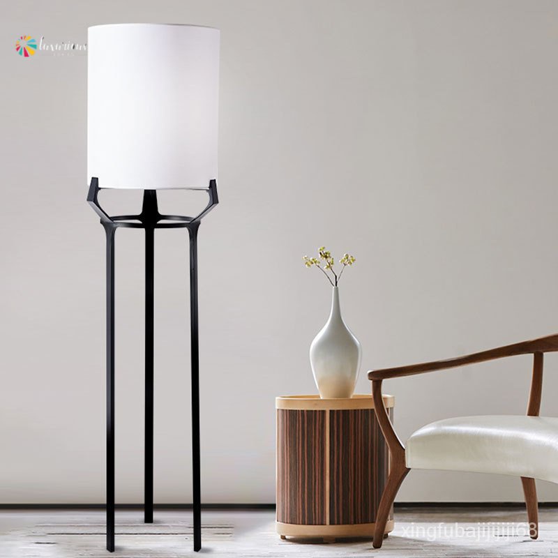 CRX3 โคมไฟตั้งพื้นสไตล์จีนใหม่ โคมไฟตั้งพื้นแบบเรียบง่ายออกแบบสร้างสรรค์ โคมไฟตั้งพื้นสามขา