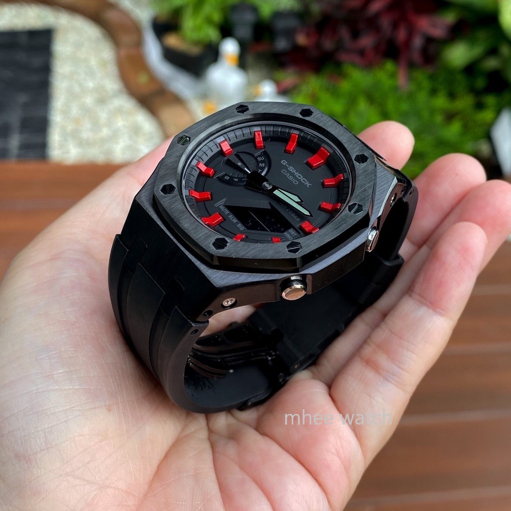 G-Shock Custom AP Style Red Dial Black Rubber Gen3 ของแท้ รับประกัน 1 ปี