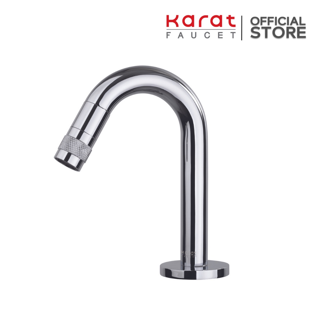 Karat Faucet ก๊อกเดี่ยวอ่างล้างหน้า (หมุนเปิด-ปิดน้ำที่ปากก๊อก) รุ่น KF-12-100-50