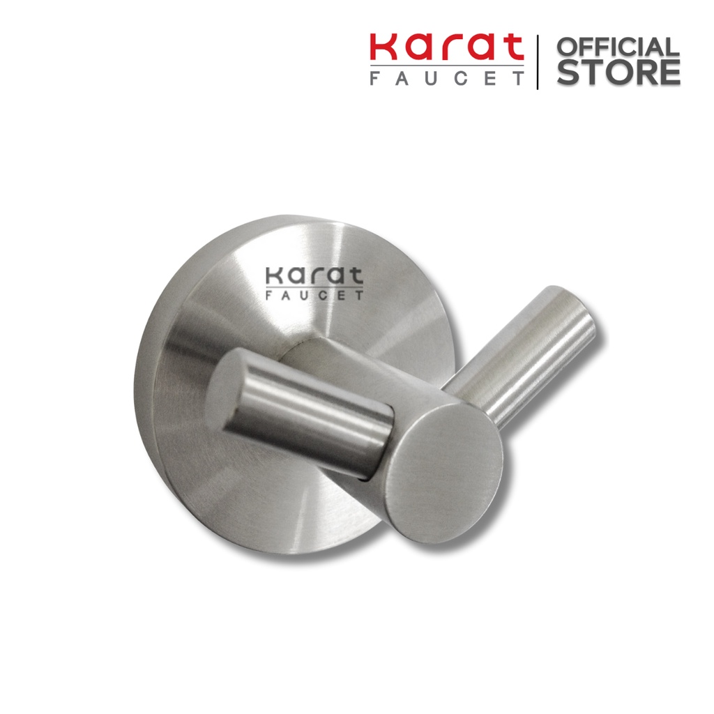 Karat Faucet ขอแขวนผ้าคู่ ยาว 5.5 x ลึก 5 x สูง 5.5 ซม. (สแตนเลส 304) รุ่น KB-15-132-63