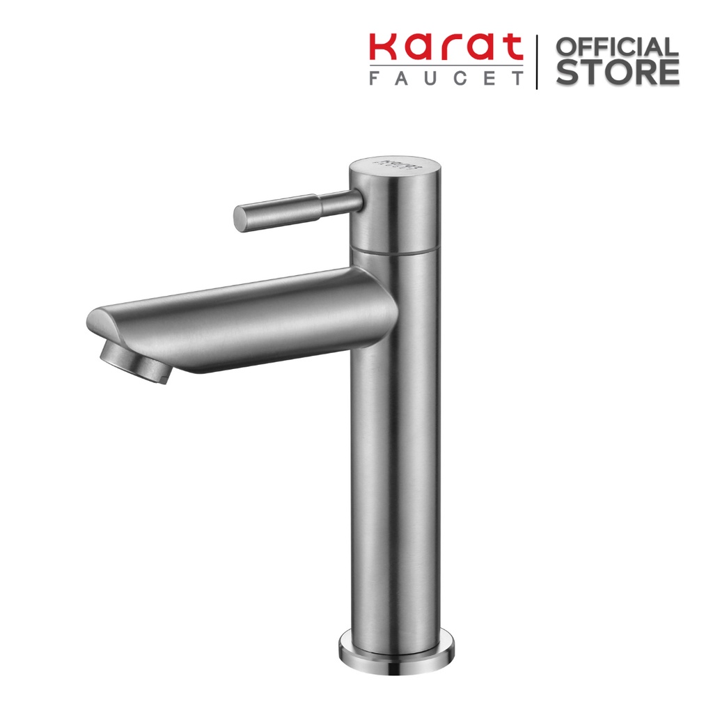 Karat Faucet ก๊อกเดี่ยวอ่างล้างหน้า (สเตนเลส 304) รุ่น KF-79-100A-63