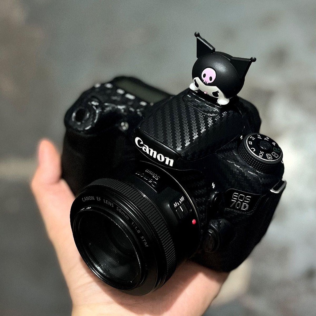 สติกเกอร์ฟิล์มติดเลนส์กล้อง ไร้รอยต่อ เปลี่ยนสีได้ สําหรับ Canon 80D 90D