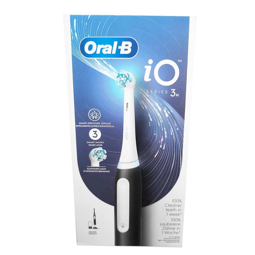 Oral-B iO Series 3N Rechargeable Electric Toothbrush (Black, 2 pin EU plug)
