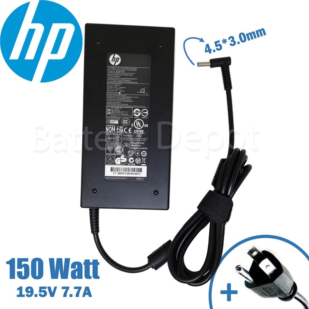 HP Adapter ของแท้ Pavilion Gaming 15-ec0011ax, 15-ec0012ax, 15-ec1047ax / 15-dk2037TX / 16-a0033TX 150W 4.5 สายชาร์จ HP