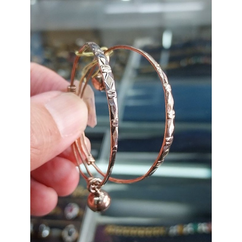 กำไลข้อเท้าเด็ก นากเก่าแท้  40%