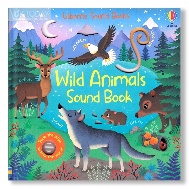 DKTODAY หนังสือมีเสียง USBORNE WILD ANIMALS SOUND BOOK
