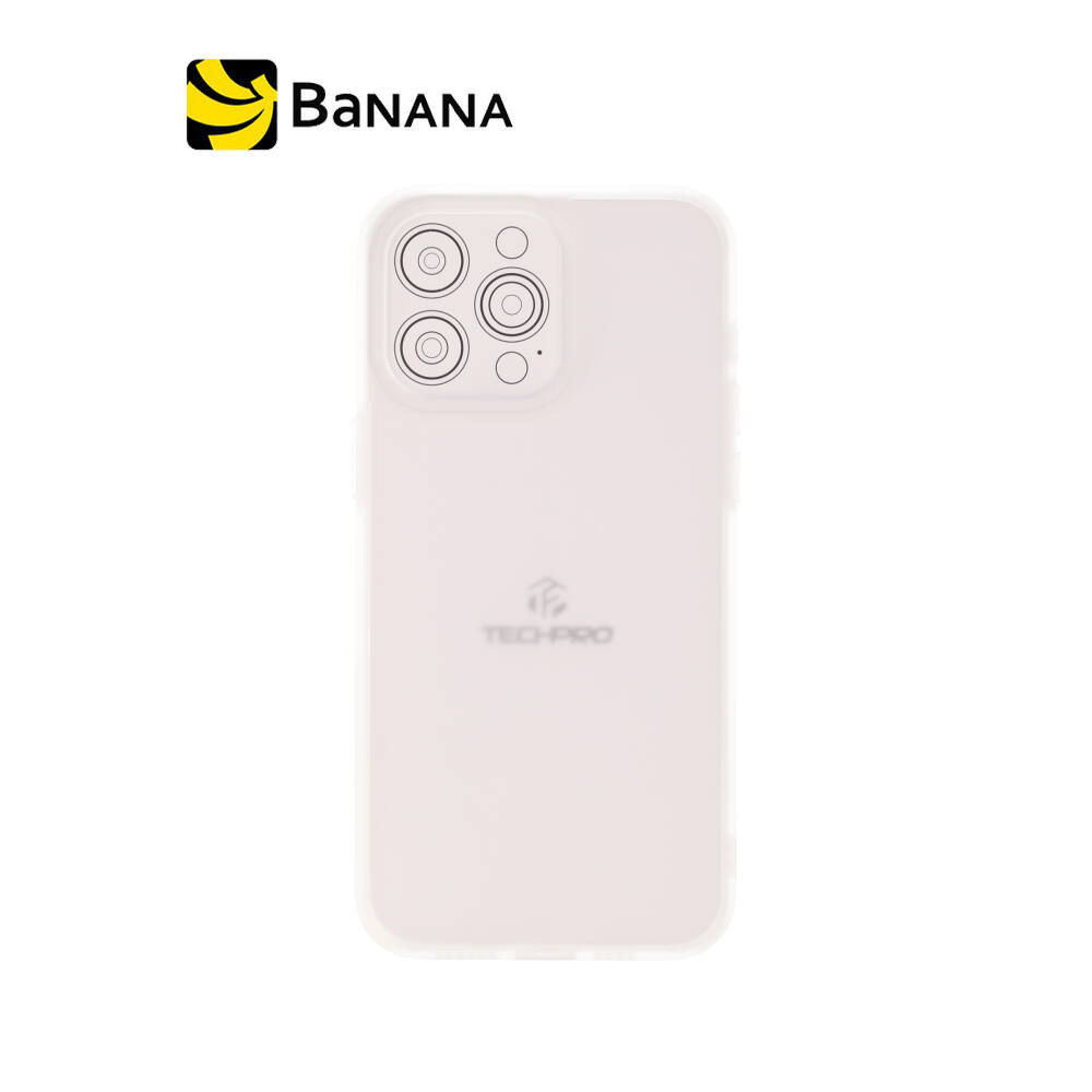 TECHPRO เคส iPhone 15 Pro Max Matte White Color Bumper by Banana IT