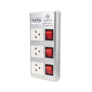 DATA Plug 3 Way 3 Switch 3M. TIS HMDU3656 ปลั๊กไฟ by Banana IT
