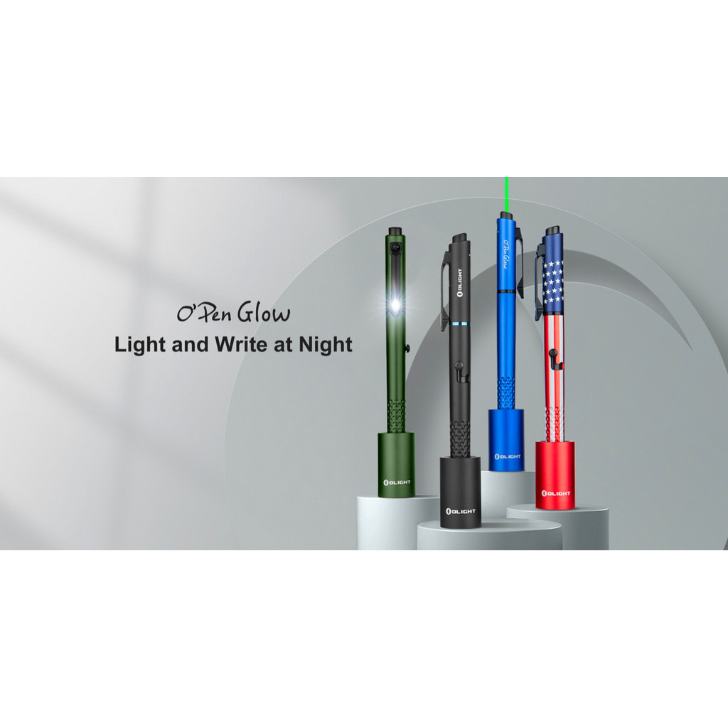 ไฟฉายปากกา Olight Open Glow 4-in-1 แสงไฟ เลเซอร์เขียว ชาร์จ USB-C ในตัว
