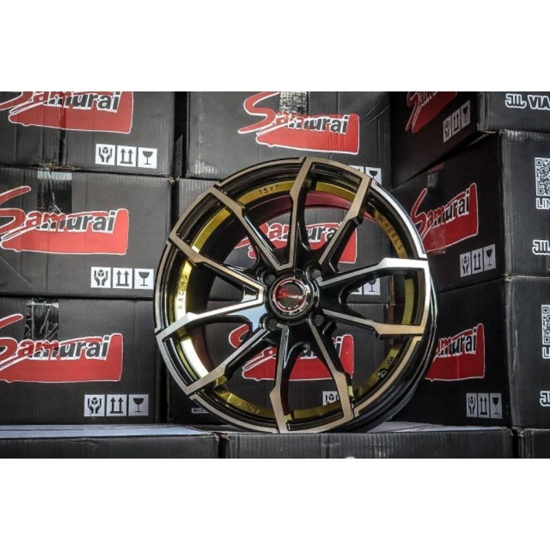 แม็กซ์ SRMURAI 4รู 100 ขอบ15 ชุดสีทอง