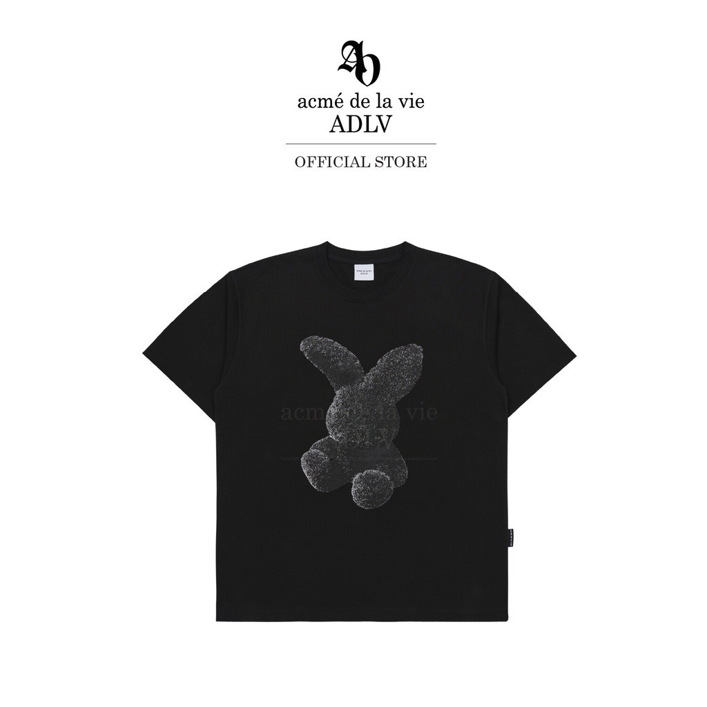ADLV เสื้อยืด Oversize รุ่น  Fuzzy Rabbit Short Sleeve T-Shirt Black Black (50061ORBSSU_F3BKXX)