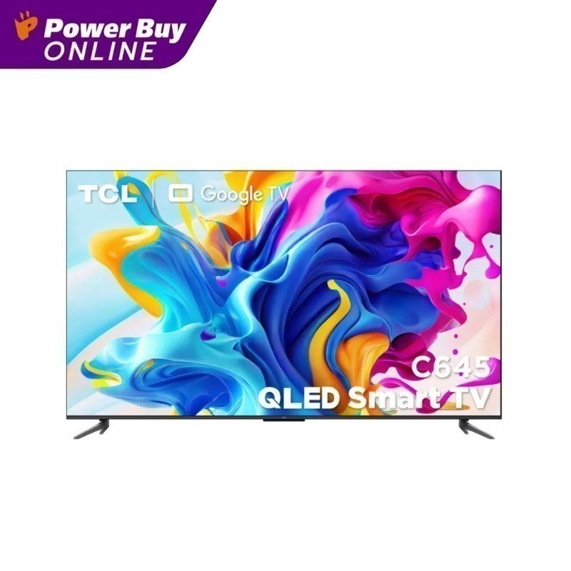 TCL ทีวี 65C645 UHD QLED (65", 4K, Google TV, ปี 2023) รุ่น 65C645