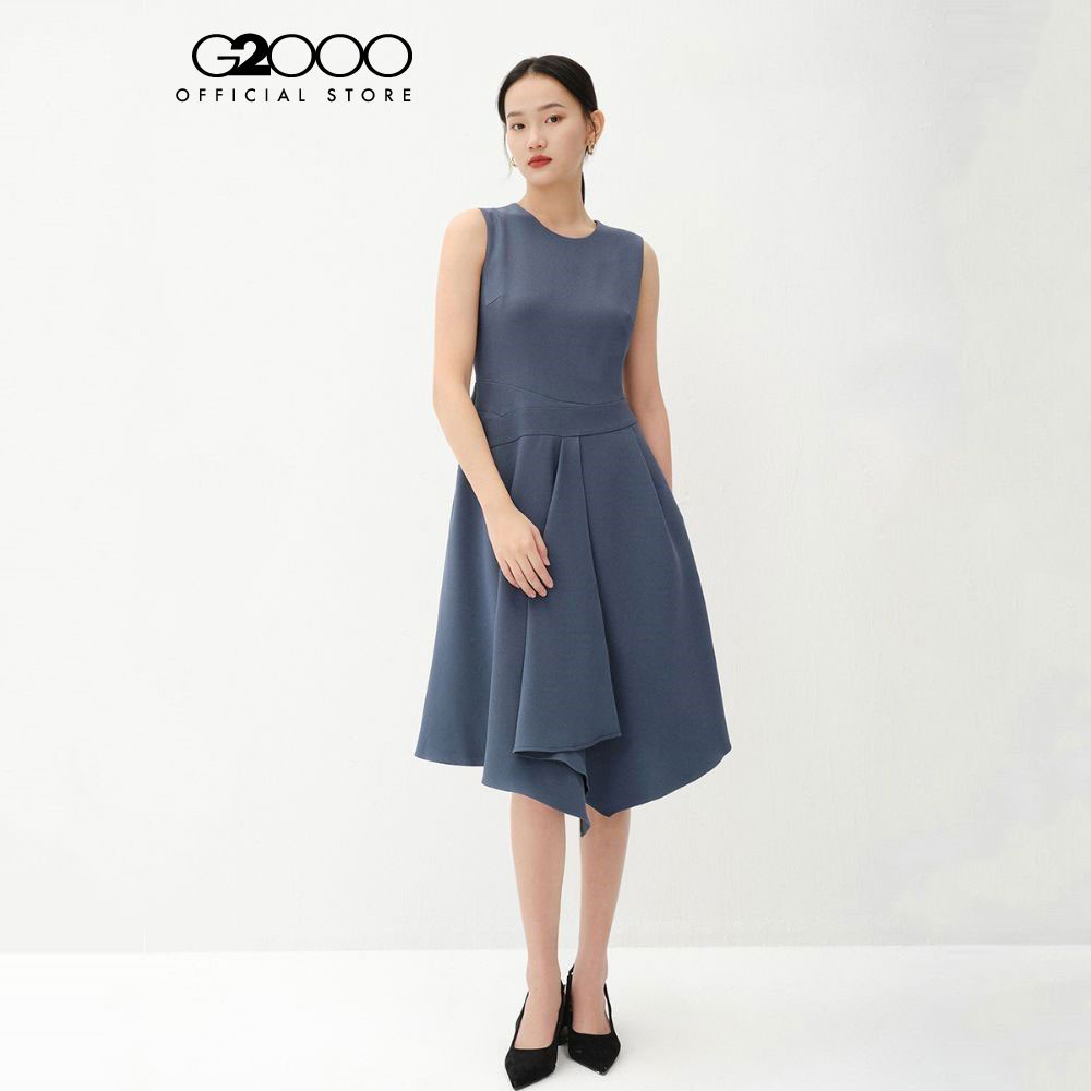 G2000 เดรสสำหรับผู้หญิง ทรง FIT & FLARE SHAPE รุ่น 3693709676 NAVY