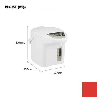 TOSHIBA กระติกน้ำร้อนดิจิตอล รุ่น PLK-25FL(WT)A ความจุ 2.5 ลิตร