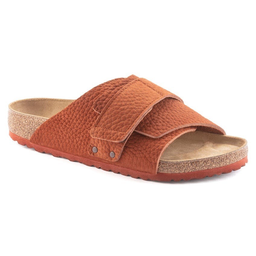 Birkenstock [size 41-43EU] รองเท้าแตะ ผู้ชาย รุ่น Kyoto NU Desert Buck Burnt Clay - 1023457 (regular