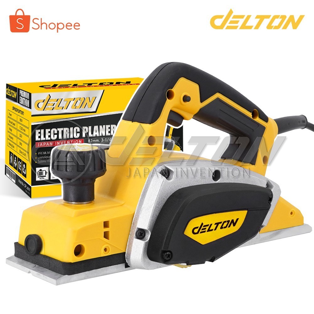 DELTON กบไสไม้ กบไฟฟ้า ขนาด 3 นิ้ว 82 มม. 950 วัตต์ รุ่น DPL-691P กบไสไม้ไฟฟ้า Electric Planer Premium Edition