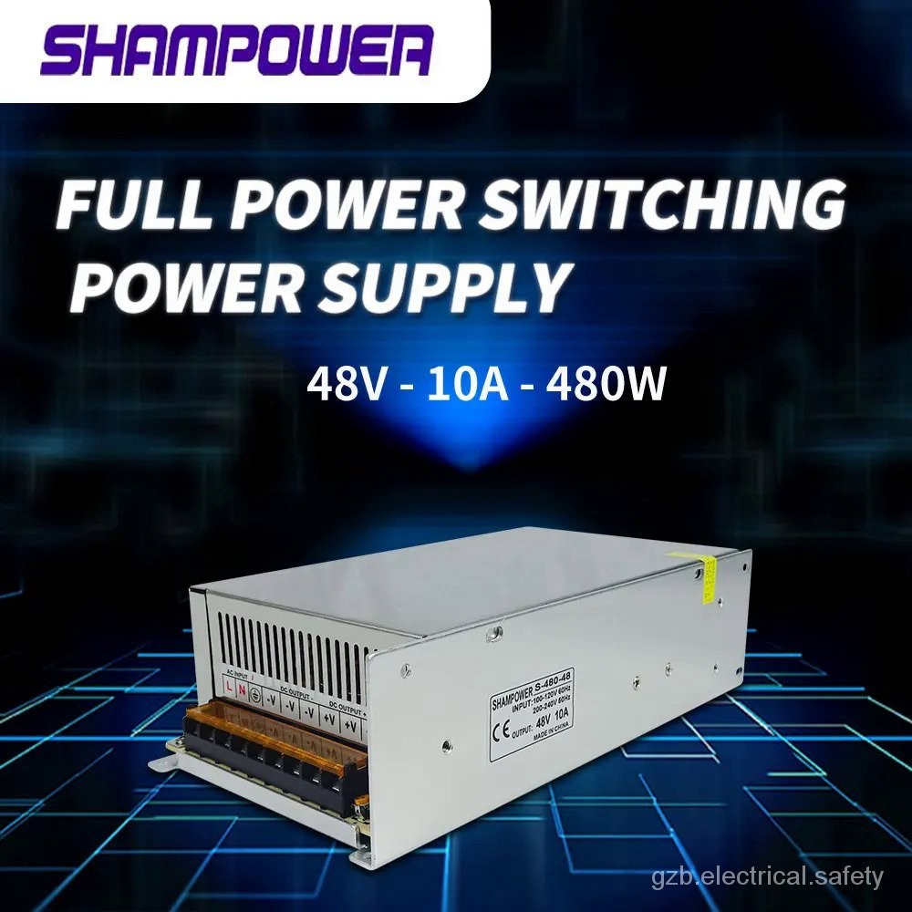 SHAMPOWER Switching Power Supply AC 110V/220V To DC 48V 10A 480W LED Light Bar Source Power Adapter 