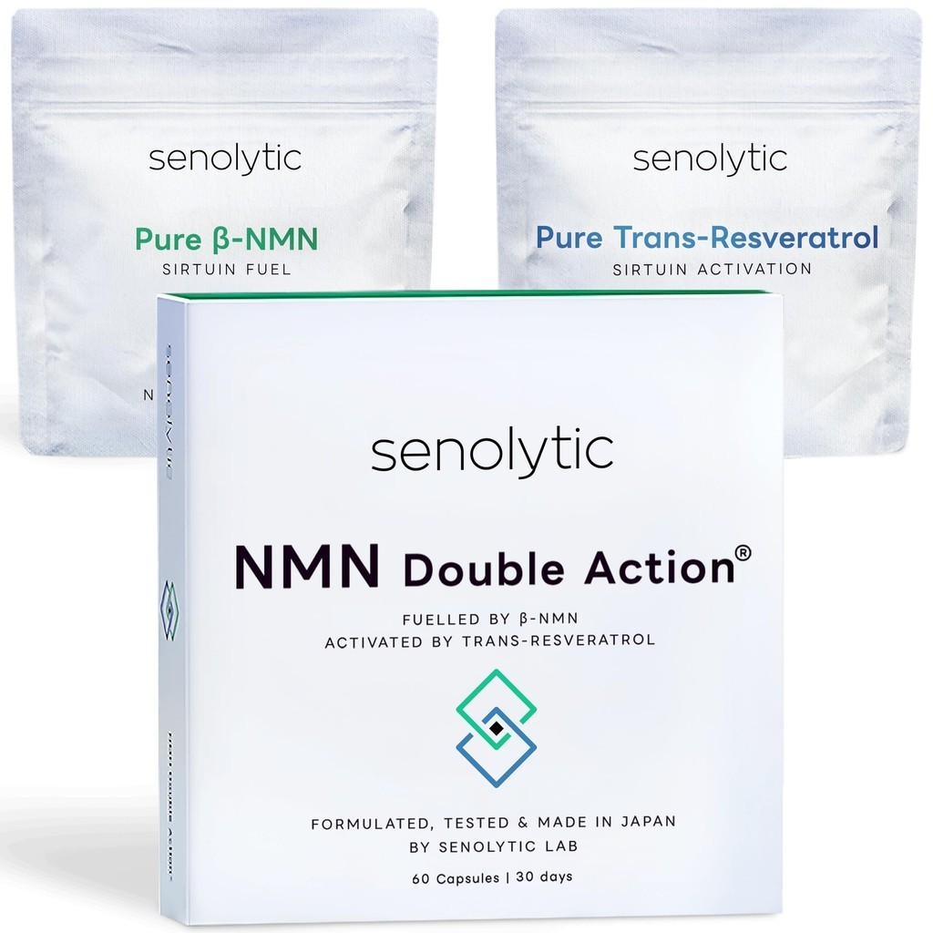 NMN Double Action Next Generation สูตร NMN Resveratrol (7500+6000 มก.) ผลิตในญี่ปุ่น ความบริสุทธิ์สูงสุด 99% หรือมากกว่าในประเทศที่ได้รับการรับรองมาตรฐาน GMP โรงงานทนกรด 60 เม็ดอาหารเสริม Senolytic Lab 【ส่งตรงจากญี่ปุ่น】