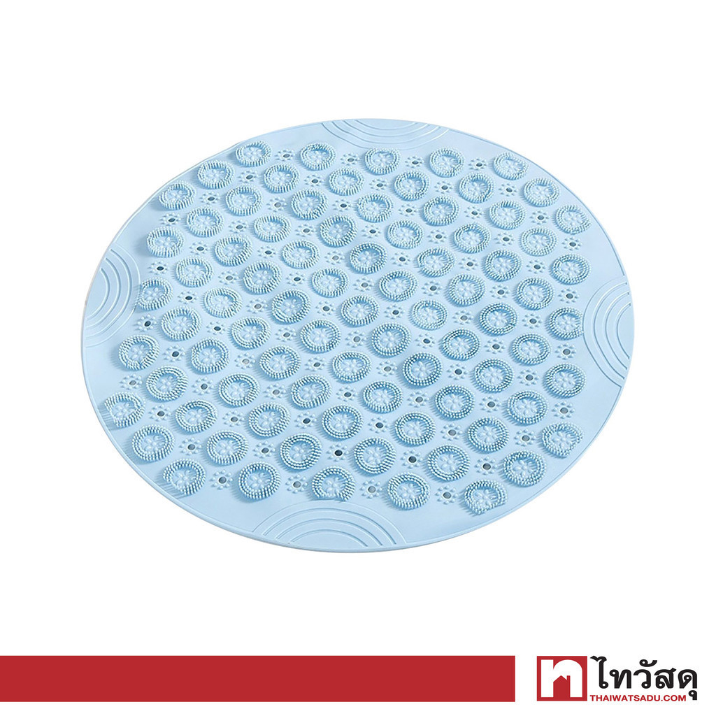 KASSA พรมกันลื่นห้องน้ำ พีวีซี รุ่น PVCB-02 ขนาด 54.5 x 54.5 x 0.8 ซม. สีฟ้า