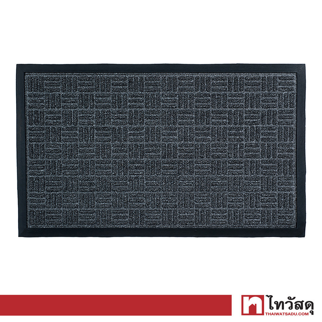 KASSA HOME พรมดักฝุ่น ขอบยาง รุ่น KG TM 002 (CHARCOAL) ขนาด 45 x 75 ซม. สีดำ