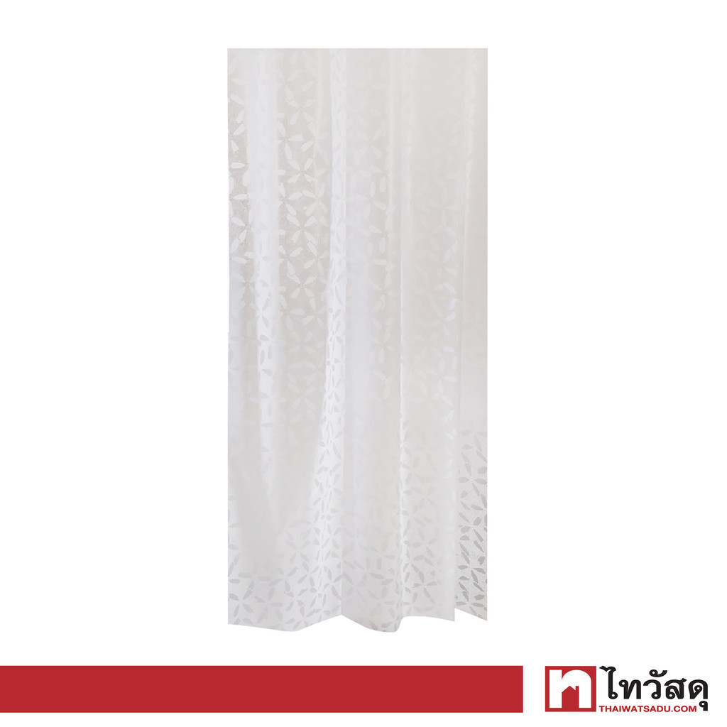 KASSA ผ้าม่านห้องน้ำ PEVA รุ่น TFAA-508 ขนาด 180 x 180 ซม. สีขาว