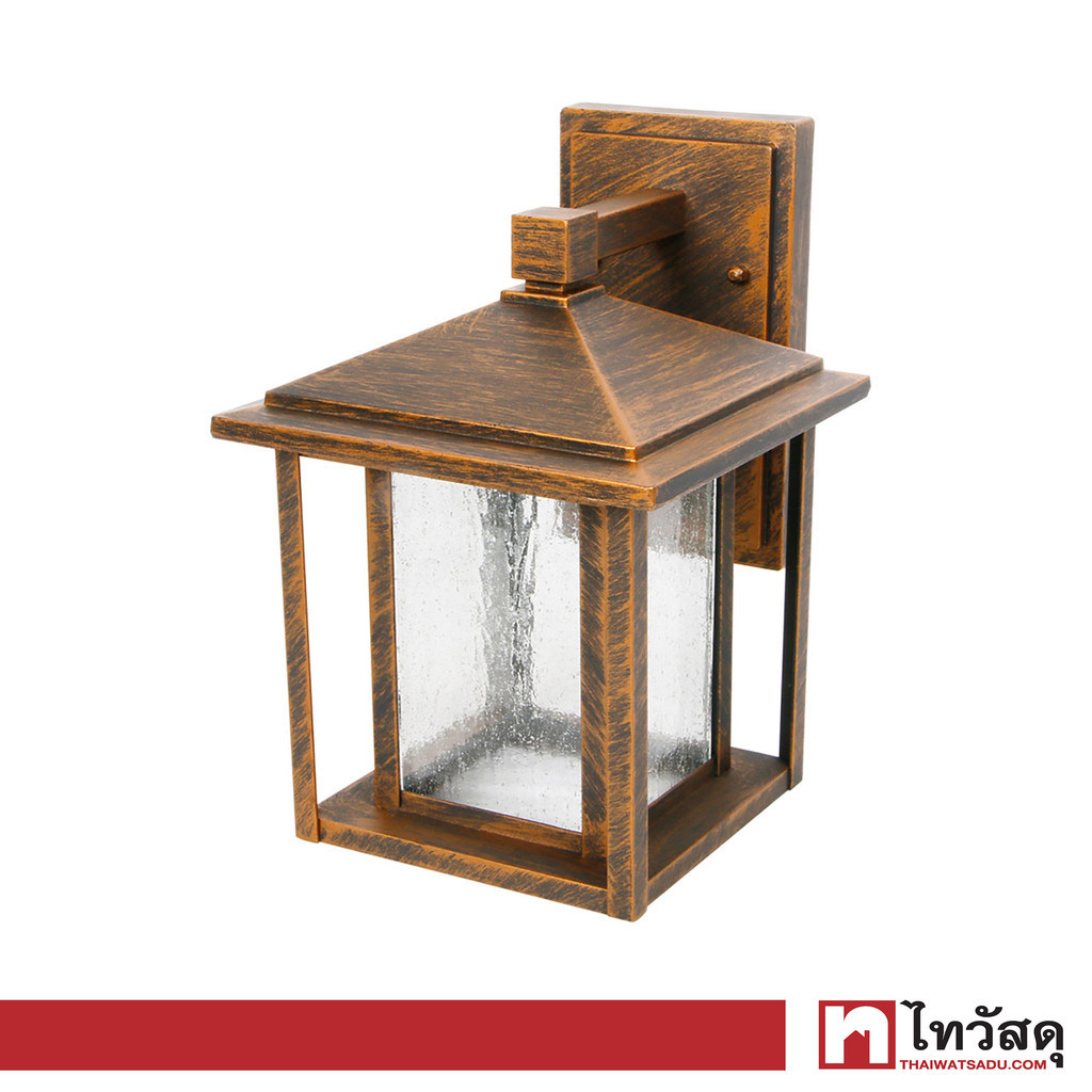 LUZINO โคมไฟกิ่งภายนอก (1xE27) RARE HOUSE รุ่น 0288-WD(BG) ขนาด 19 x 21.5 x 27.4 ซม. สีทองรมดำ