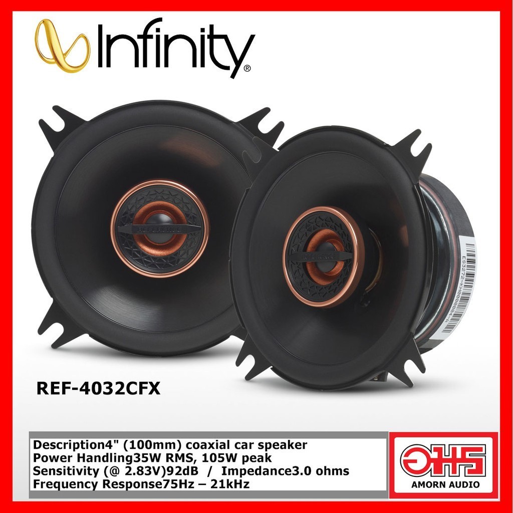 Infinity REF-4032CFX ลำโพง 4นิ้ว 105W 1คู่ AMORNAUDIO อมรออดิโอ