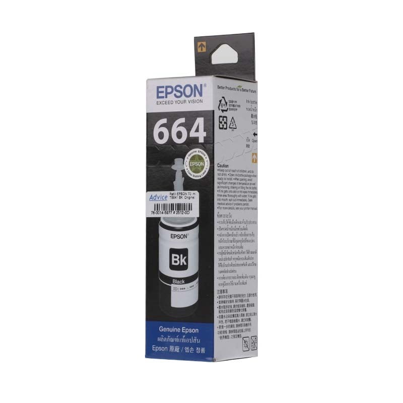 EPSON 664 T6641 BK 70ml. - A0062668