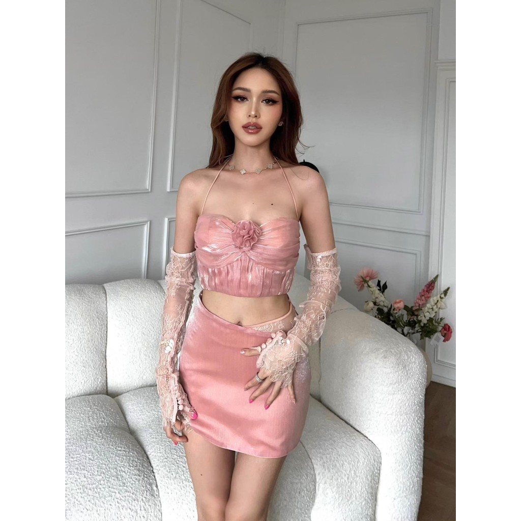 CURVF Helene Lace Skirt กระโปรงสั้นแต่งลูกไม้ เฉพาะกระโปรง