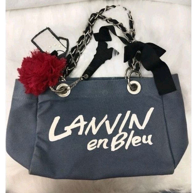 Lanvin En Bleu Hand Bag กระเป๋าถือสีเฟด
