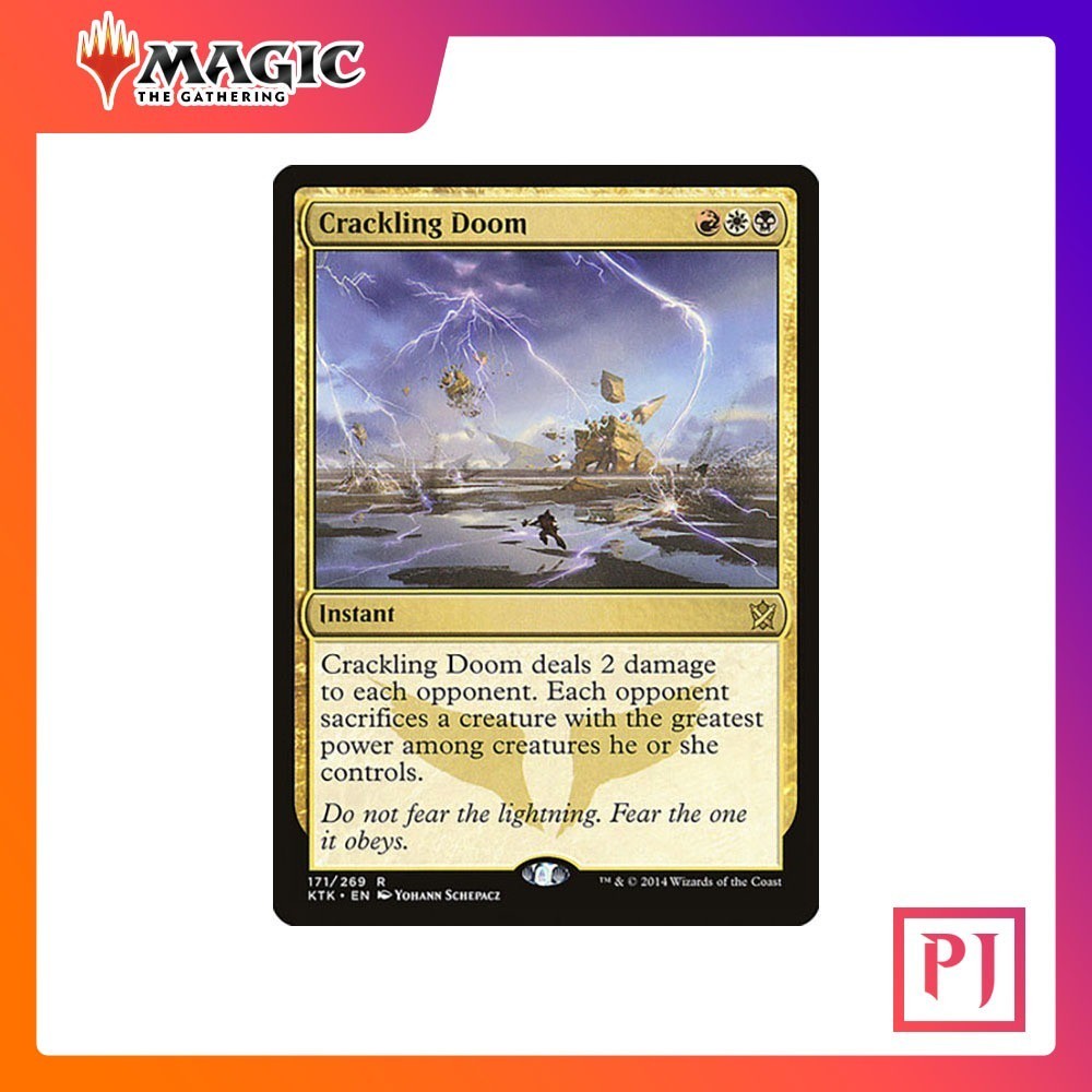 [MTG] Crackling Doom [KTK] [MULTI] [RARE] [NORMAL] [ENG] (การ์ดเมจิค / Magic the Gathering)