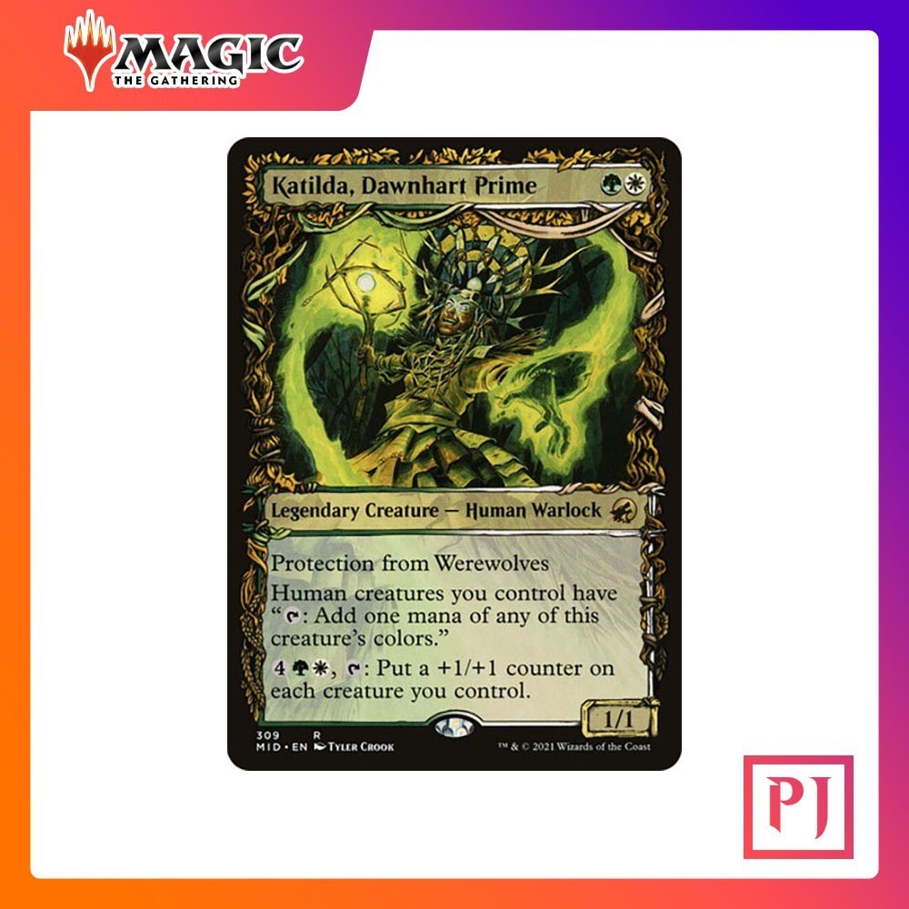 [MTG] Katilda, Dawnhart Prime (Showcase) [MID] [MULTI] [RARE] [NORMAL] [ENG] (การ์ดเมจิค / Magic the Gathering)