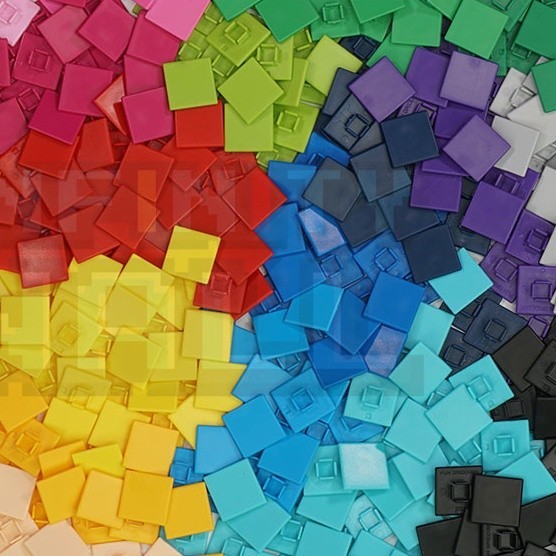 Infinity Wall พิกเซล สีต่าง ๆ สำหรับตกแต่ง ชั้นวางของติดผนัง แต่งโต๊ะคอม จัดโต๊ะคอม Infinity Wall Board
