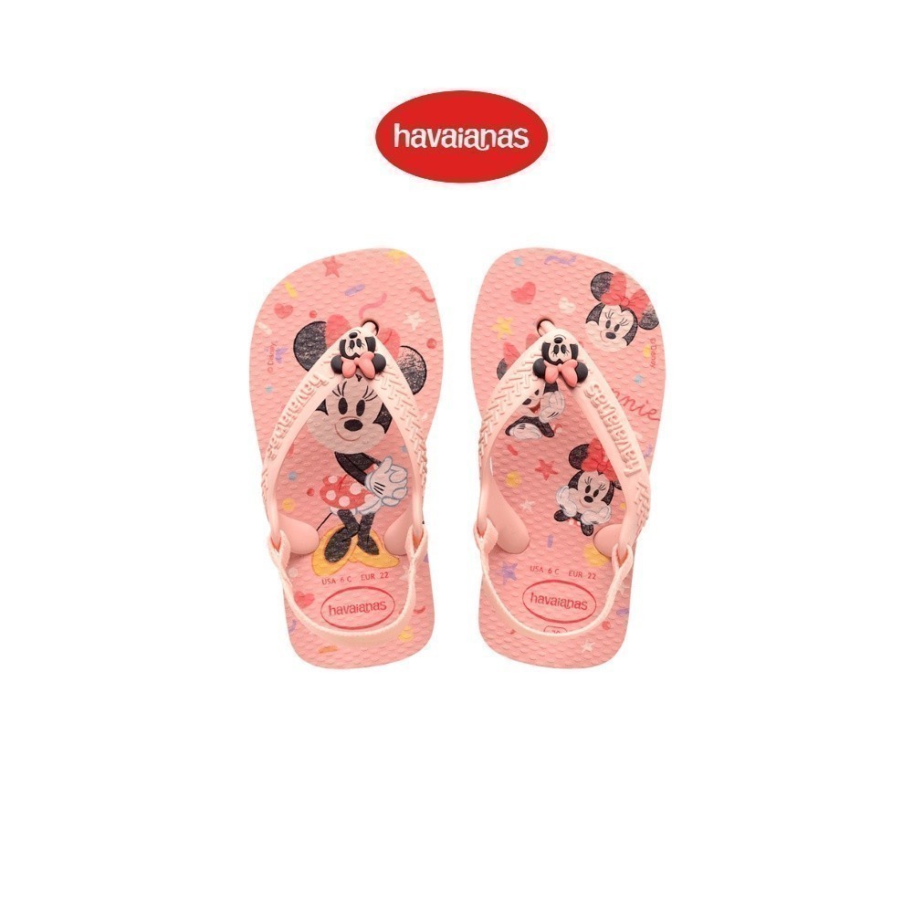 HAVAIANAS รองเท้าแตะผู้หญิง Baby Disney Classics Flip Flops PINK 41370071227B_H3PIXX