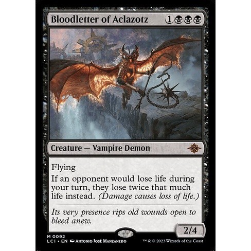 [The Lost Caverns of Ixalan] - [LCI] - [Bloodletter of Aclazotz] - (M) - [2023]
