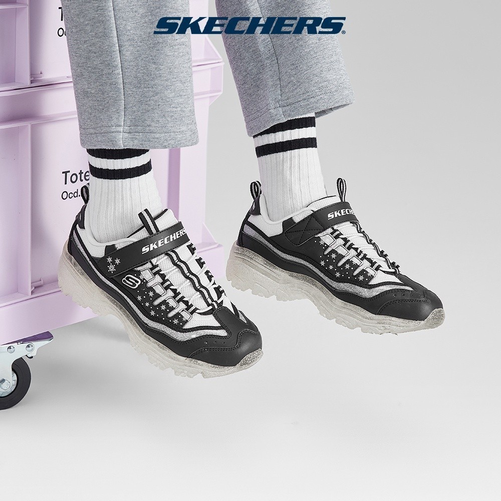 Skechers สเก็ตเชอร์ส รองเท้า เด็กผู้หญิง Sport D'Lites Shoes - 319042L-BKW