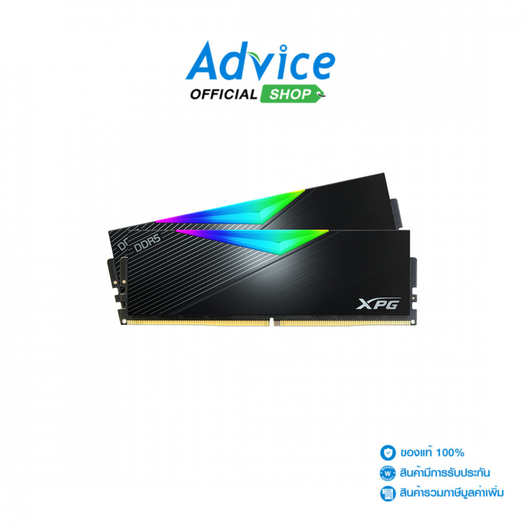 ADATA RAM DDR5(6000) 64GB (32GBX2) LANCER RGB BLACK (AX5U6000C3032G-DCLARBK) - A0159108