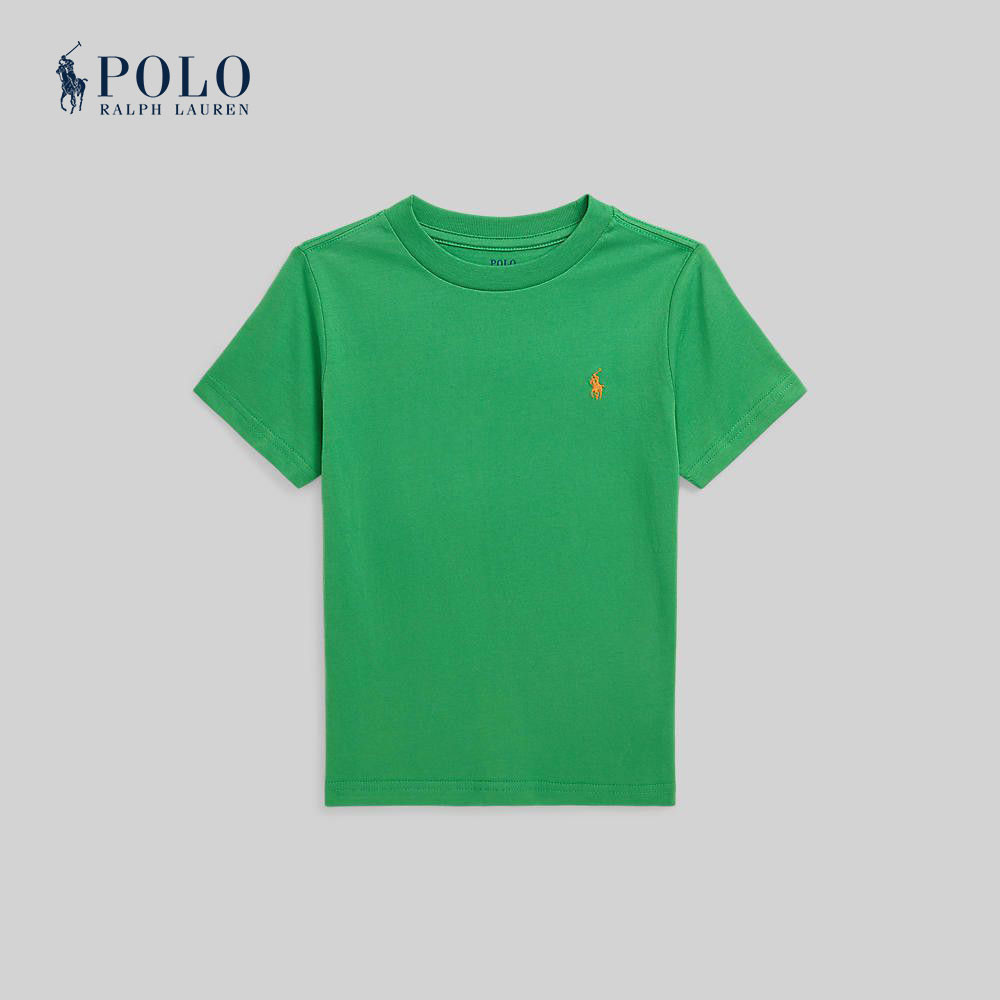 Polo Ralph Lauren Kids เสื้อยืดเด็กผู้ชาย Cotton Jersey Crewneck Tee รุ่น CWPOTSHB8020793 สีเขียว