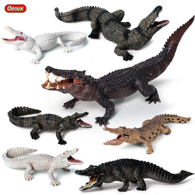 Children's Cognition Solid Simulation Wild Amphibian Crocodile Model Wild Boar Crocodile Nile Crocod