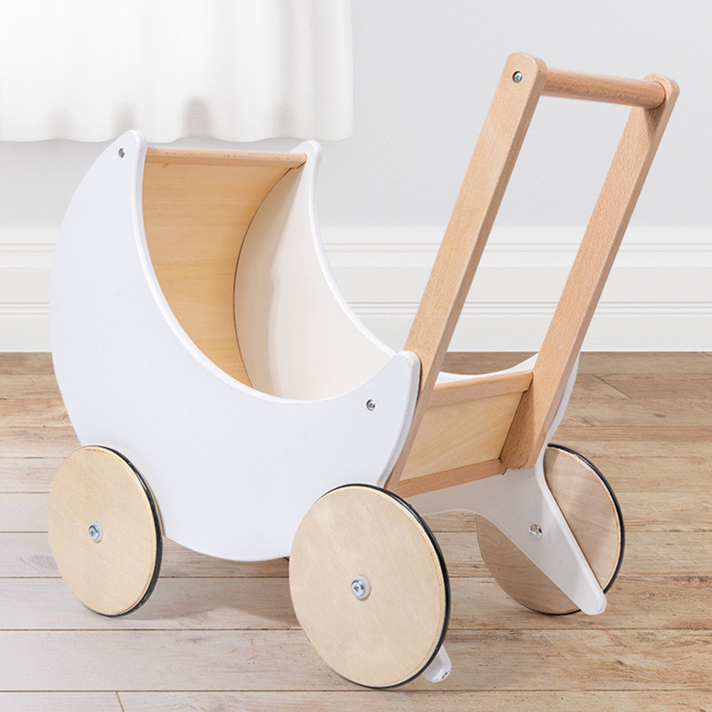 HotรับประกันคุณภาพBaby Carriage Baby Walker Shopping Cart Anti-Flip Play House Storage Trolley Walking ToysEnsure qualit