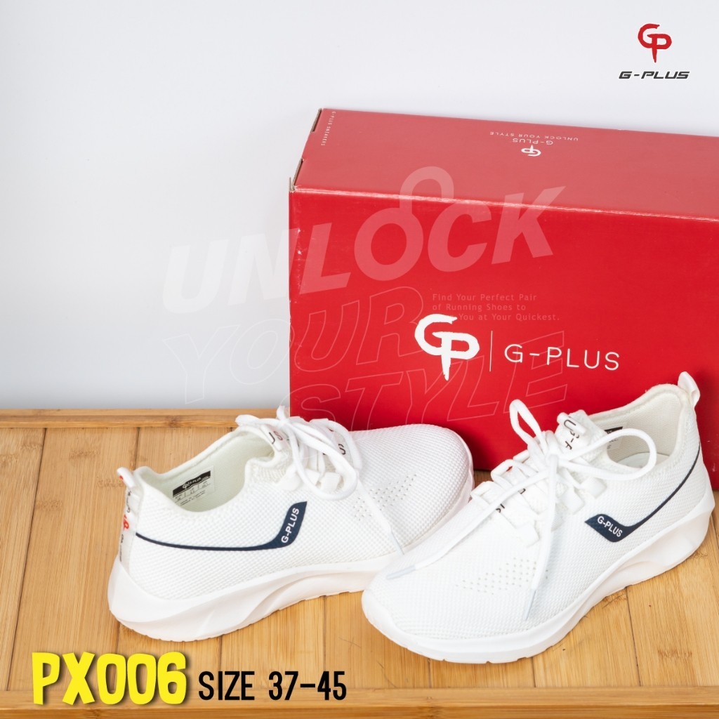 รองเท้าผ้าใบ สนีกเกอร์ พื้นนุ่ม  SIZE37-45 ส่งตรงจากโรงงานแท้100% G-PLUS รุ่น PX006  แนะนำเพิ่มขนาด