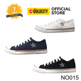 GOLDCITY รองเท้าผ้าใบ แฟชั่น แบบผูกเชือก UNISEX ใส่สบาย น้ำหนักเบา กันลื่น (37-45) รุ่น NO015
