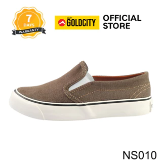 GOLDCITY รองเท้าสลิปออน UNISEX พื้นยางพารา กันลื่น ใส่สบาย ใส่ได้ทุกวัน (37-45) รุ่น NS010