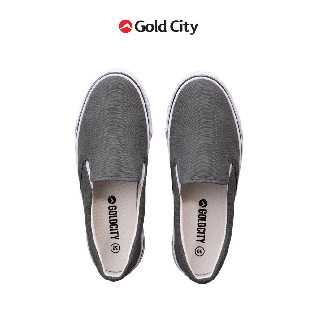 รองเท้าสลิปออน แบบสวม  พื้นยางพารา ขอบนุ่ม SIZE 36-45 ส่งตรงจากโรงงานแท้100% GOLDCITY รุ่น SC025